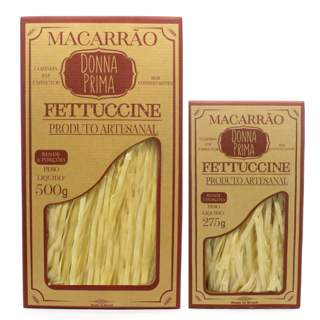 Macarrão Donna Prima Fetuccinne Artesanal - Donnaprima Alimentos